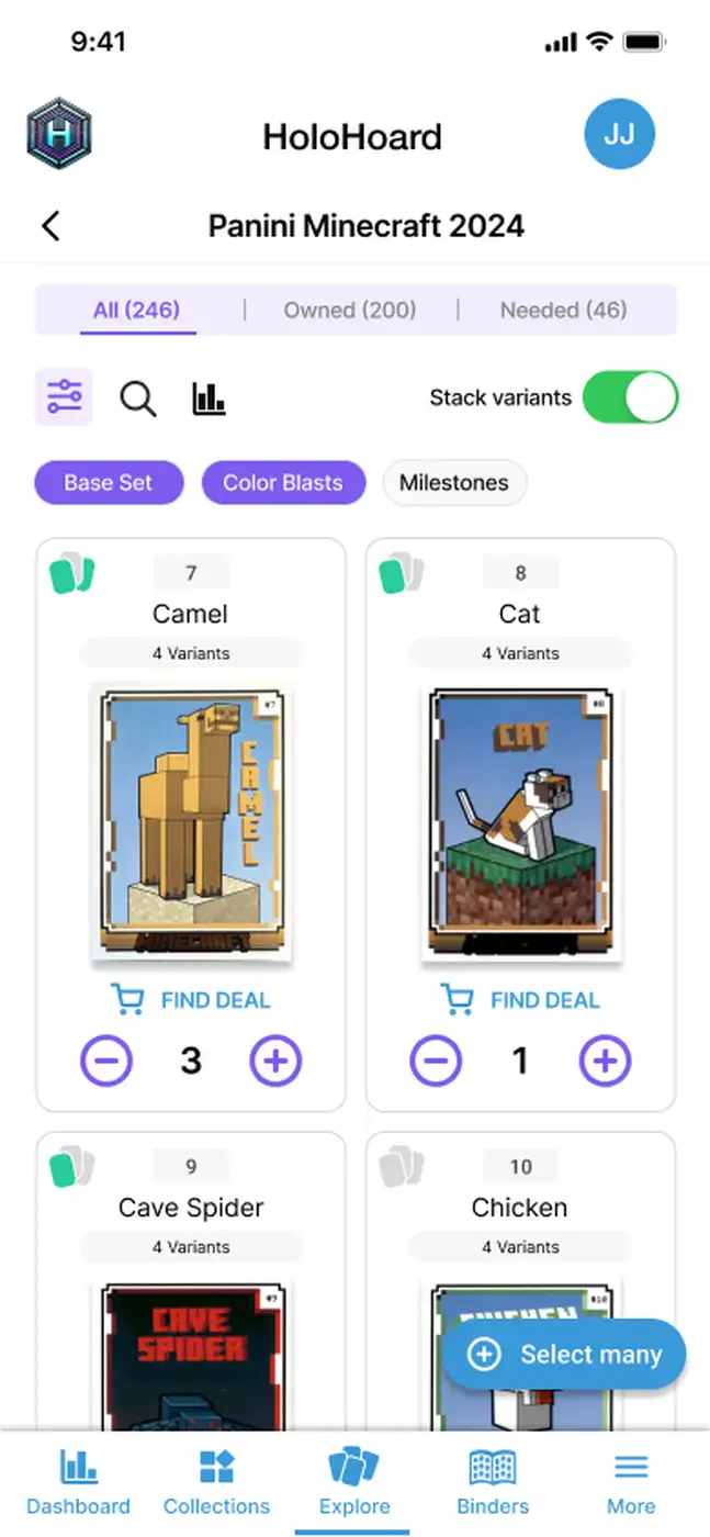 HoloHoard TCG Tracking App Screenshot
