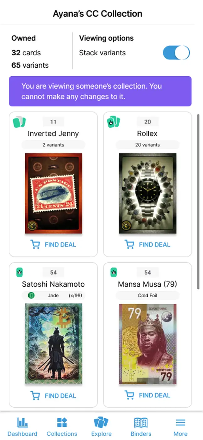 HoloHoard TCG Tracking App Screenshot