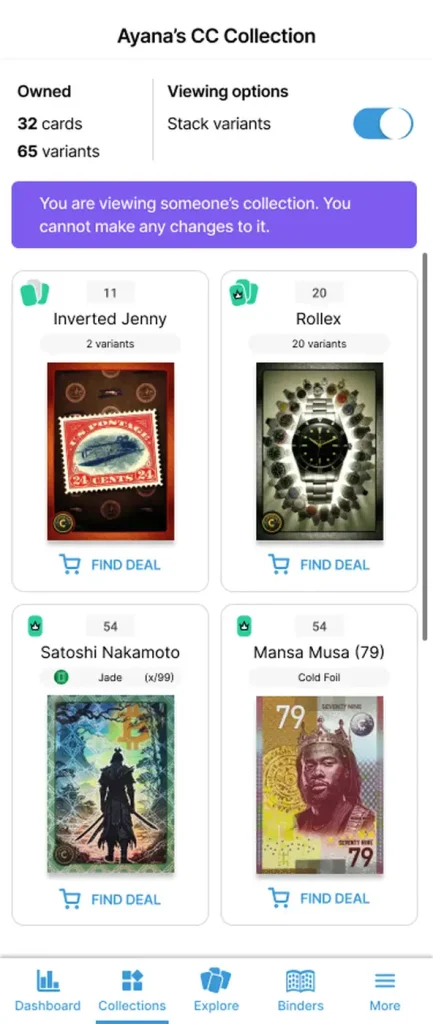 HoloHoard TCG Tracking App Screenshot